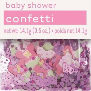 Pink Dots Baby Girl Baby Shower Confetti